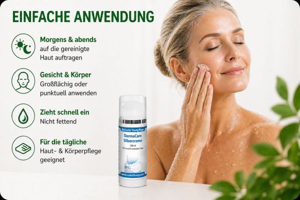 Kolloidales Silber Creme Wirkung für die Haut